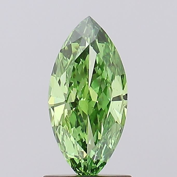 Loose Lab Diamond 1.13ct Fancy Vivid Green VS2 IGI Marquise (1 of 1)