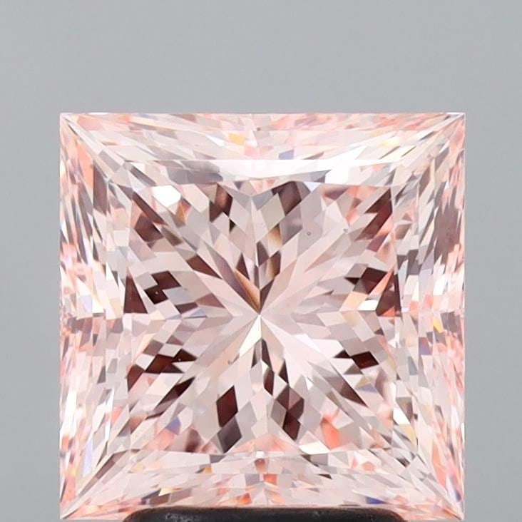 Loose Lab Diamond IGI Princess 3.52ct Fancy Intense Pink VS1: Loose Lab Diamond IGI Princess 3.52ct Fancy Intense Pink VS1 Loose Lab Diamond IGI Princess, 3.52ct, Color: Fancy Intense Pink, Clarity: VS1, with EX Polish and EX Symmetry, certified by IGI. Measurem