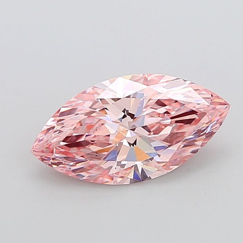 Loose Lab Diamond IGI Marquise 4.07ct Fancy Intense Pink VS1: Loose Lab Diamond IGI Marquise 4.07ct Fancy Intense Pink VS1 Loose lab-grown diamond weighing 4.07ct with a marquise cut, Fancy Intense Pink color, and VS1 clarity, certified by IGI. Item Specifics: