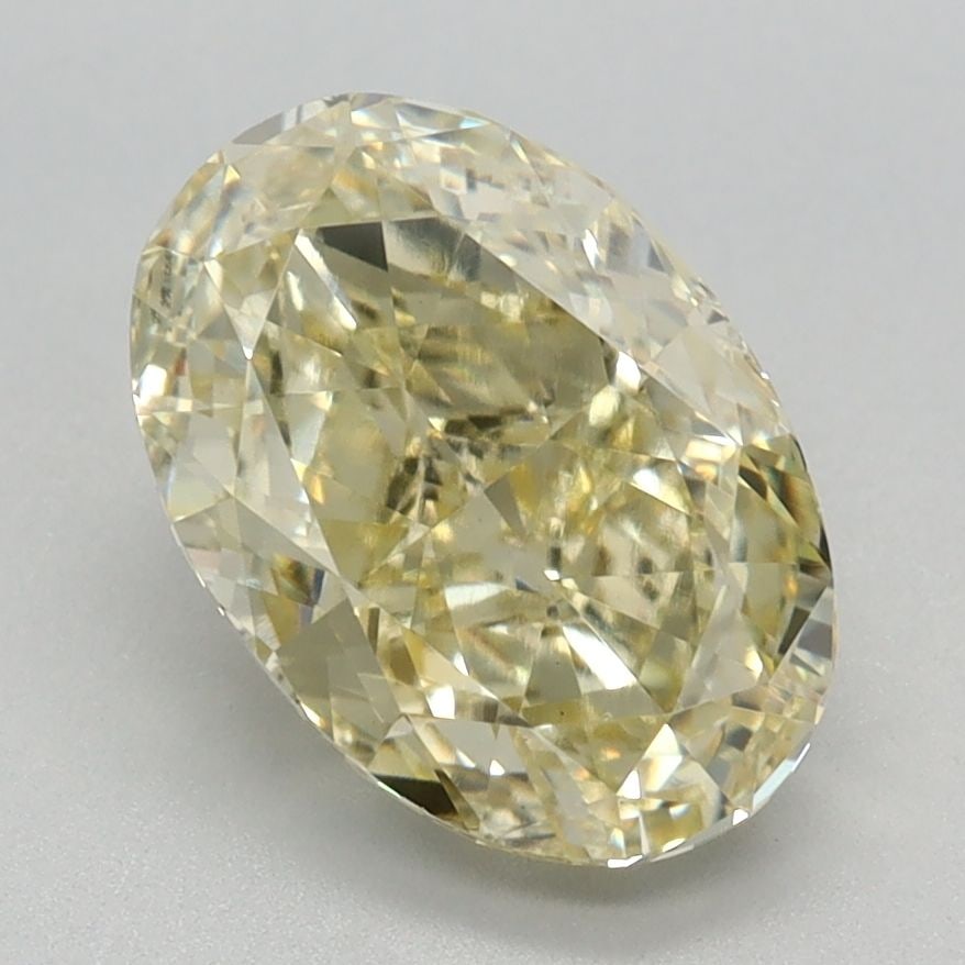 Loose Lab Diamond IGI Oval 2.01ct Fancy Intense Yellow VS1: Loose Lab Diamond IGI Oval 2.01ct Fancy Intense Yellow VS1 Loose lab-grown diamond, IGI certified, oval cut, 2.01ct, fancy intense yellow color, clarity VS1, featuring excellent polish and symmetry; m