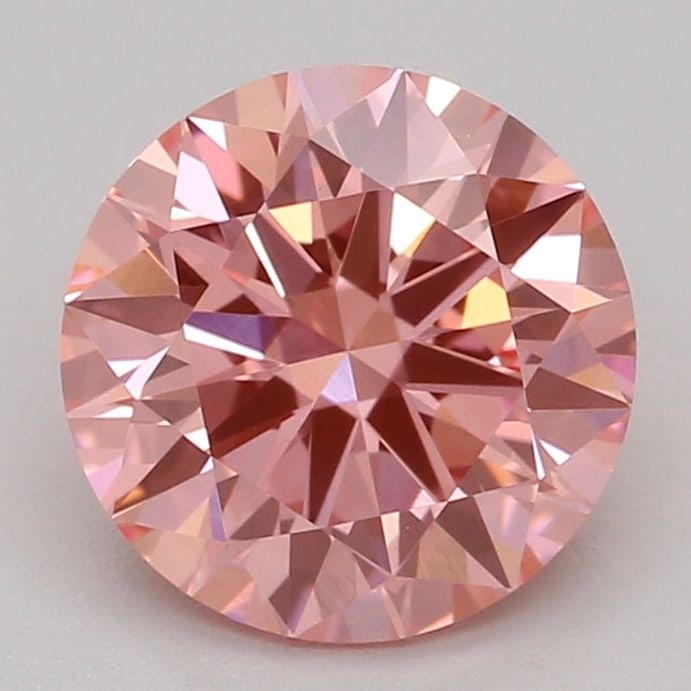 Loose Lab Diamond IGI Round 1.05ct Fancy Vivid Pink VS1: Loose Lab Diamond IGI Round 1.05ct Fancy Vivid Pink VS1 Loose Lab Diamond IGI Round, 1.05ct, Fancy Vivid Pink, VS1 clarity, with excellent polish and symmetry. Certified by IGI, measuring 6.49L x 6.52