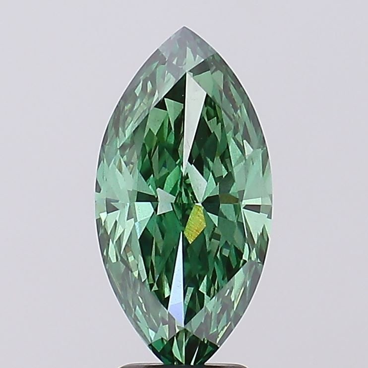 Marquise 3.51ct Fancy Vivid Green VS2 - Loose Lab Diamond IGI: Marquise 3.51ct Fancy Vivid Green VS2 - Loose Lab Diamond IGI Loose lab-grown marquise diamond weighing 3.51 ct, fancy vivid green color, clarity VS2, with excellent polish and symmetry. Certified by