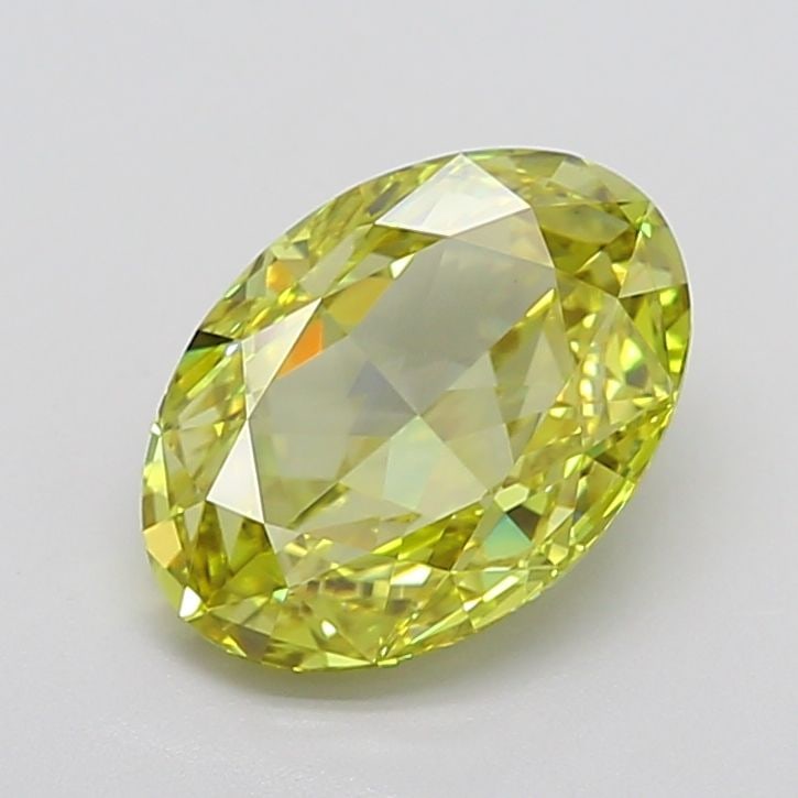 Loose Lab Diamond IGI Oval 4.07ct Fancy Intense Yellow VS1: Loose Lab Diamond IGI Oval 4.07ct Fancy Intense Yellow VS1 Loose Lab Diamond IGI Oval 4.07ct, Fancy Intense Yellow, VS1 clarity, with EX polish and symmetry, measuring 12.47L x 8.9W x 4.91H, certified
