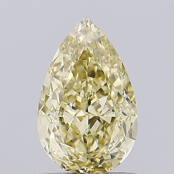 IGI Loose Lab Diamond 1.06ct Fancy Yellow VS1 - Pear: IGI Loose Lab Diamond 1.06ct Fancy Yellow VS1 - Pear IGI Loose Lab Diamond weighing 1.06 carats, featuring a Fancy Yellow color and VS1 clarity. The diamond has excellent polish and very good symmetry