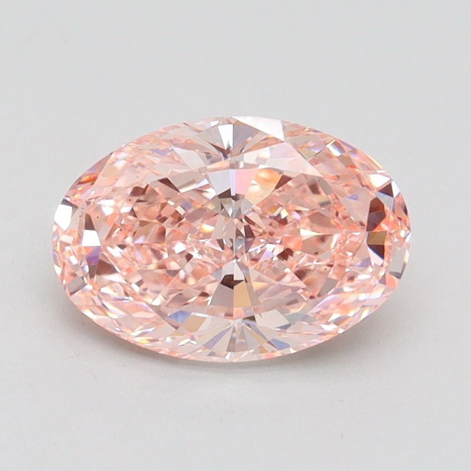 Loose Lab Diamond IGI Oval 1.84ct Fancy Intense Pink VS2: Loose Lab Diamond IGI Oval 1.84ct Fancy Intense Pink VS2 Loose Lab Diamond IGI Oval, 1.84ct, Fancy Intense Pink, VS2 clarity, with excellent polish and symmetry. Certified by IGI; measurements are 9.6