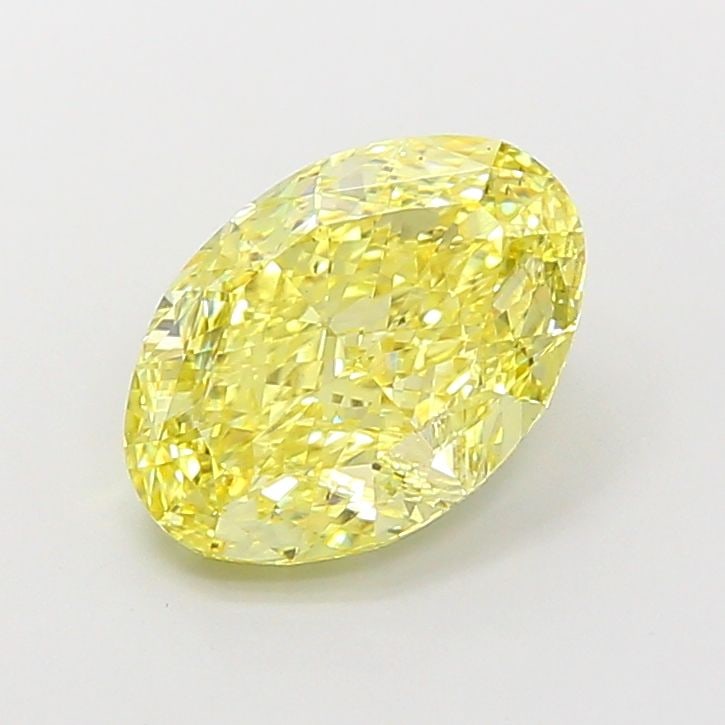 Loose Lab Diamond IGI Oval 3.04ct Fancy Intense Yellow VS1: Loose Lab Diamond IGI Oval 3.04ct Fancy Intense Yellow VS1 Loose lab diamond IGI oval shape, 3.04ct, with Fancy Intense Yellow color and VS1 clarity, polished to EX standards and featuring EX symmetry