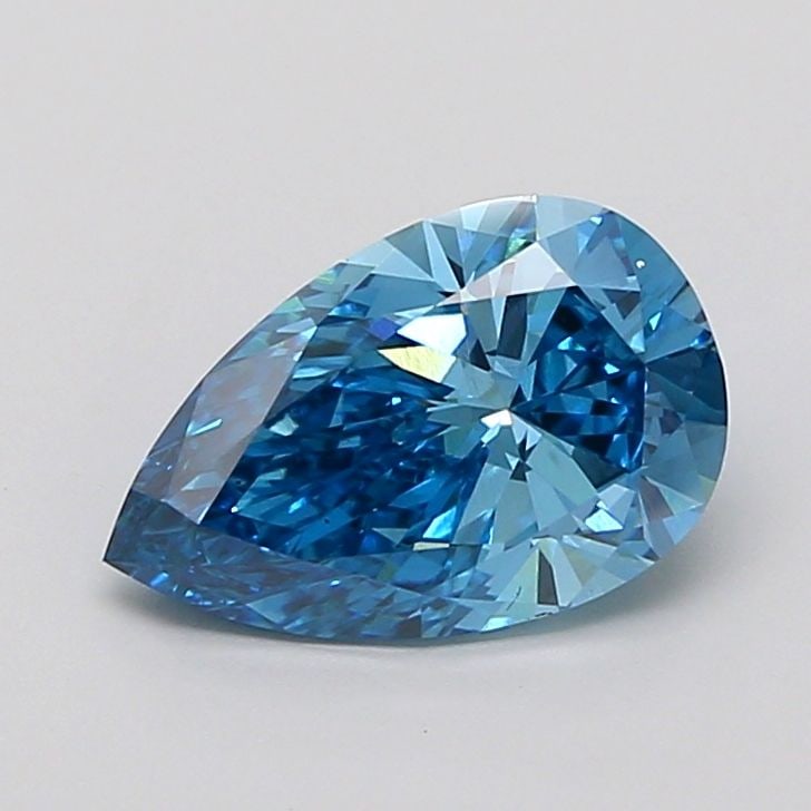 Loose Lab Diamond IGI Pear 2.04ct Fancy Vivid Blue VS1: Loose Lab Diamond IGI Pear 2.04ct Fancy Vivid Blue VS1 Loose lab-grown diamond, IGI certified, pear cut, 2.04 ct, fancy vivid blue color, VS1 clarity, excellent polish and symmetry, measuring 11.12L x