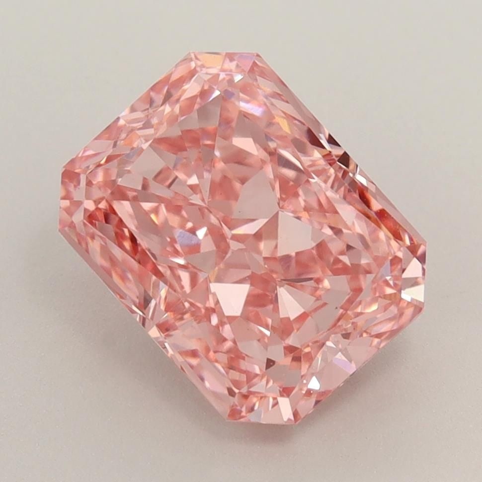 Loose Lab Diamond IGI Radiant 3.06ct Fancy Vivid Pink VS1: Loose Lab Diamond IGI Radiant 3.06ct Fancy Vivid Pink VS1 Loose Lab Diamond IGI certified, 3.06ct radiant, Fancy Vivid Pink color, VS1 clarity, Excellent polish and symmetry, with dimensions 9.18L x 7