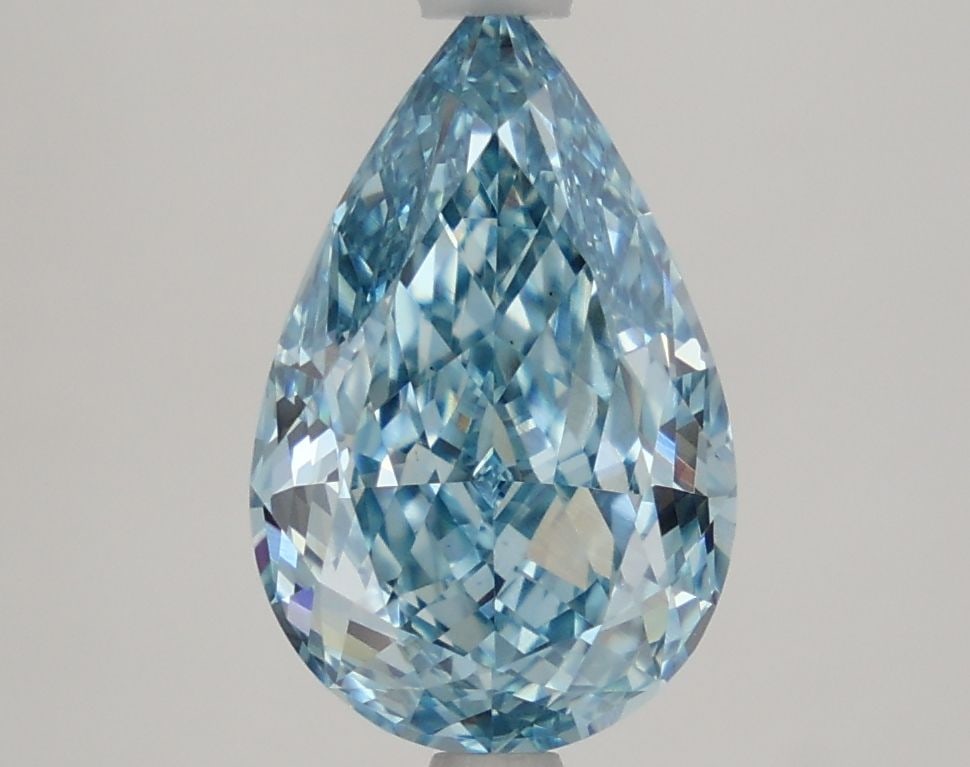 Loose Lab Diamond IGI Pear 2.69ct Fancy Vivid Blue VS1: Loose Lab Diamond IGI Pear 2.69ct Fancy Vivid Blue VS1 Loose lab-grown diamond, 2.69ct, IGI certified, pear cut, color Fancy Vivid Blue, clarity VS1, with excellent polish and symmetry, measuring 12.2