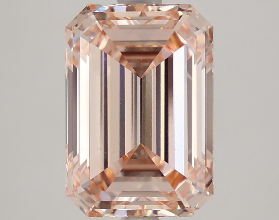 Loose Lab Diamond IGI Emerald 4.06ct Fancy Intense Pink VS1: Loose Lab Diamond IGI Emerald 4.06ct Fancy Intense Pink VS1 Loose lab-grown diamond, 4.06ct, IGI certified, emerald cut, color Fancy Intense Pink, clarity VS1, with excellent polish and symmetry, meas