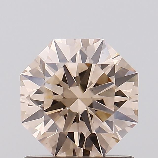 Loose Lab Diamond Octagonal 1.03ct Fancy Brown VS1: Loose Lab Diamond Octagonal 1.03ct Fancy Brown VS1 This 1.03ct octagonal lab-grown diamond has fancy brown color and VS1 clarity, with excellent polish and symmetry, and lacks certification. Item Spec