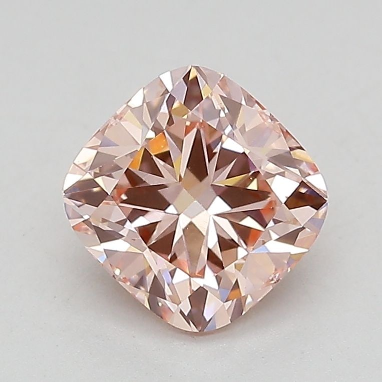 Loose Lab Diamond IGI Cushion Modified 1.58ct Fancy Vivid Pink VS1: Loose Lab Diamond IGI Cushion Modified 1.58ct Fancy Vivid Pink VS1 Loose Lab Diamond IGI Cushion Modified 1.58ct Fancy Vivid Pink VS1, featuring excellent polish, good symmetry, measures 6.92L x 6.68W