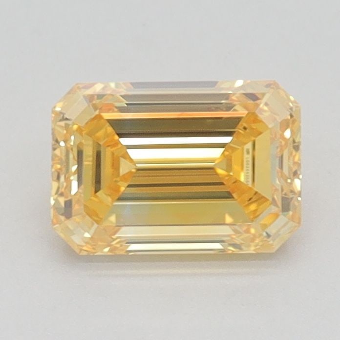 Loose Lab Diamond - IGI Emerald 1.01ct Fancy Vivid Yellow VVS2: Loose Lab Diamond - IGI Emerald 1.01ct Fancy Vivid Yellow VVS2 Loose lab-grown diamond, IGI certified, weighing 1.01ct with an emerald cut, fancy vivid yellow color, and VVS2 clarity. Dimensions are 6