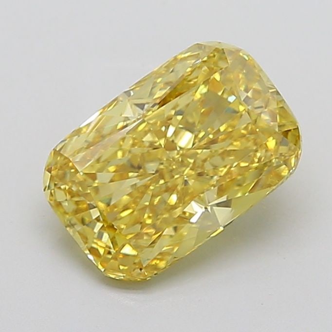 Loose Lab Diamond IGI Cushion Modified 4.08ct Fancy Vivid Yellow VS2: Loose Lab Diamond IGI Cushion Modified 4.08ct Fancy Vivid Yellow VS2 Loose Lab Diamond, IGI certified, 4.08ct, Cushion Modified, Fancy Vivid Yellow, VS2 clarity, with excellent polish and symmetry, me