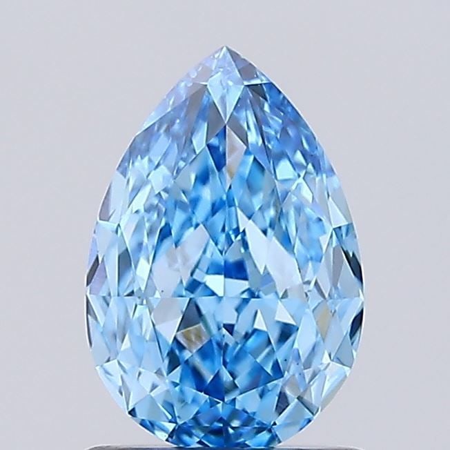 Loose Lab Diamond IGI Pear 1.25ct Fancy Vivid Blue VS2: Loose Lab Diamond IGI Pear 1.25ct Fancy Vivid Blue VS2 Loose Lab Diamond IGI Pear 1.25ct in Fancy Vivid Blue color, VS2 clarity, both EX polish and symmetry, measuring 8.31L x 5.64W x 3.56H. Item Spec