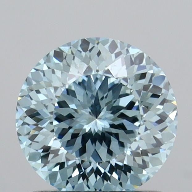 Loose Lab Diamond IGI Round 1.0ct Fancy Intense Blue VS1: Loose Lab Diamond IGI Round 1.0ct Fancy Intense Blue VS1 Loose Lab Diamond IGI Round 1.0ct in Fancy Intense Blue color and VS1 clarity, featuring EX polish and symmetry, measuring 6.3L x 6.29W x 3.89H