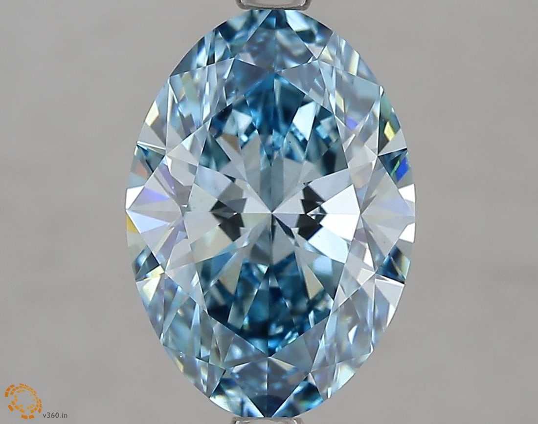 Loose Lab Diamond IGI Oval 2.68ct Fancy Vivid Blue VS1: Loose Lab Diamond IGI Oval 2.68ct Fancy Vivid Blue VS1 Loose lab-grown diamond, 2.68ct, Oval cut, Fancy Vivid Blue color, VS1 clarity, IGI certified, measurements 11.54L x 8.03W x 4.83H. Item Specific