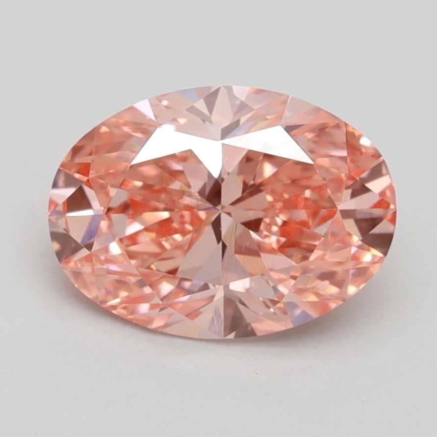 Loose Lab Diamond IGI Oval 1.82ct Fancy Vivid Pink VS2: Loose Lab Diamond IGI Oval 1.82ct Fancy Vivid Pink VS2 Loose lab-created diamond, 1.82 ct, Fancy Vivid Pink color, VS2 clarity, with IGI certification. Measurements are 9.51L x 6.9W x 4.34H. Item Spec