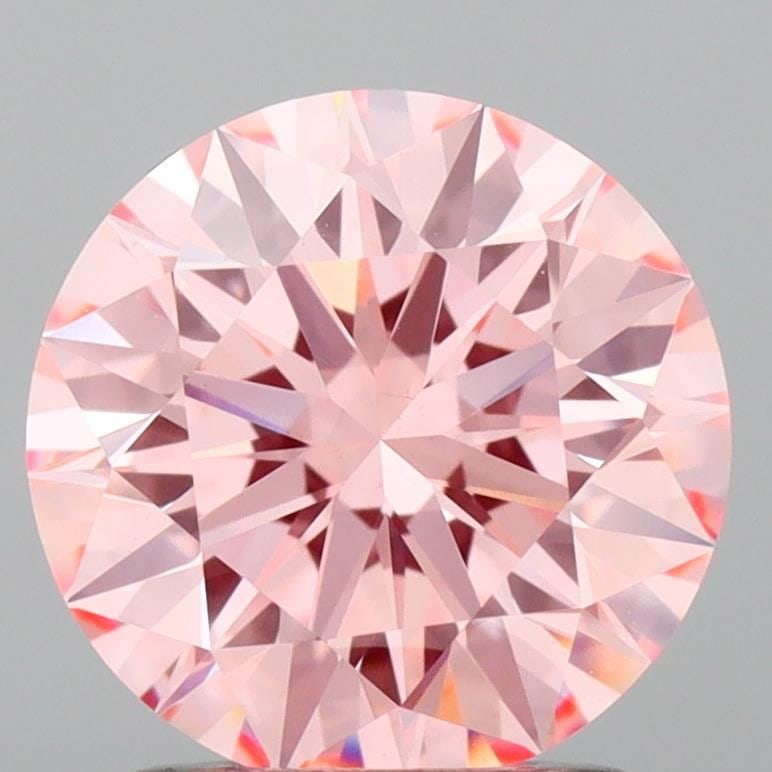 Ideal Loose Lab Diamond IGI Round 1.6ct Fancy Vivid Pink VS1: Ideal Loose Lab Diamond IGI Round 1.6ct Fancy Vivid Pink VS1 Ideal loose lab-created diamond, 1.6 ct, Fancy Vivid Pink color, VS1 clarity, certified by IGI. Measurements are 7.53L x 7.58W x 4.65H. Ite