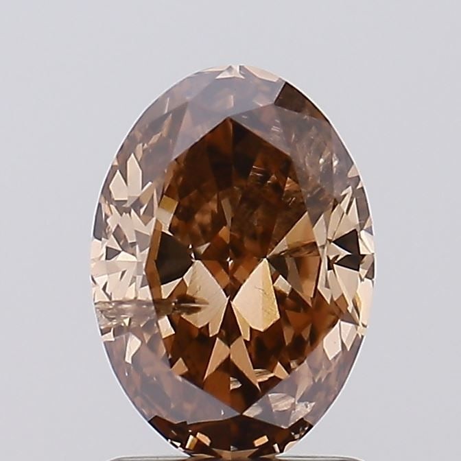 Loose Lab Diamond Oval 1.23ct Fancy Brown I1 (1 of 1)