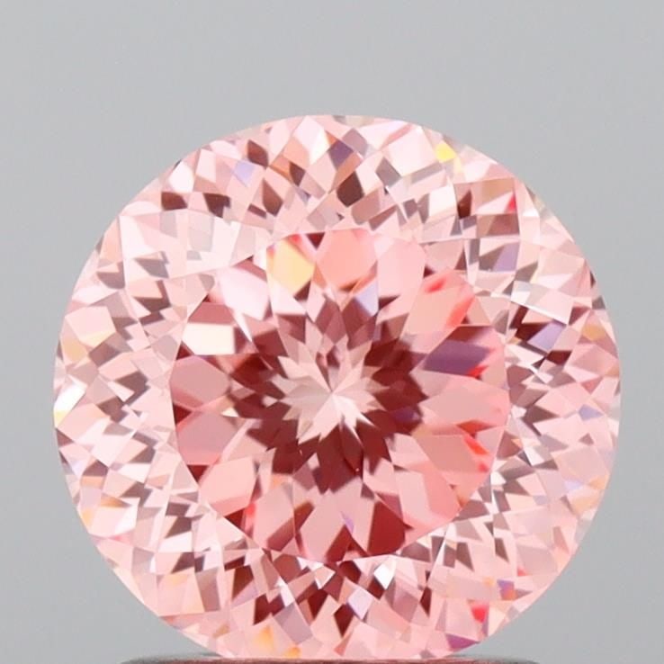 Loose Lab Diamond IGI Other 1.53ct Fancy Intense Pink VS1: Loose Lab Diamond IGI Other 1.53ct Fancy Intense Pink VS1 Loose Lab Diamond IGI Other 1.53ct Fancy Intense Pink VS1, measuring 7.21L x 7.21W x 4.55H, shows excellent polish and symmetry, certified by