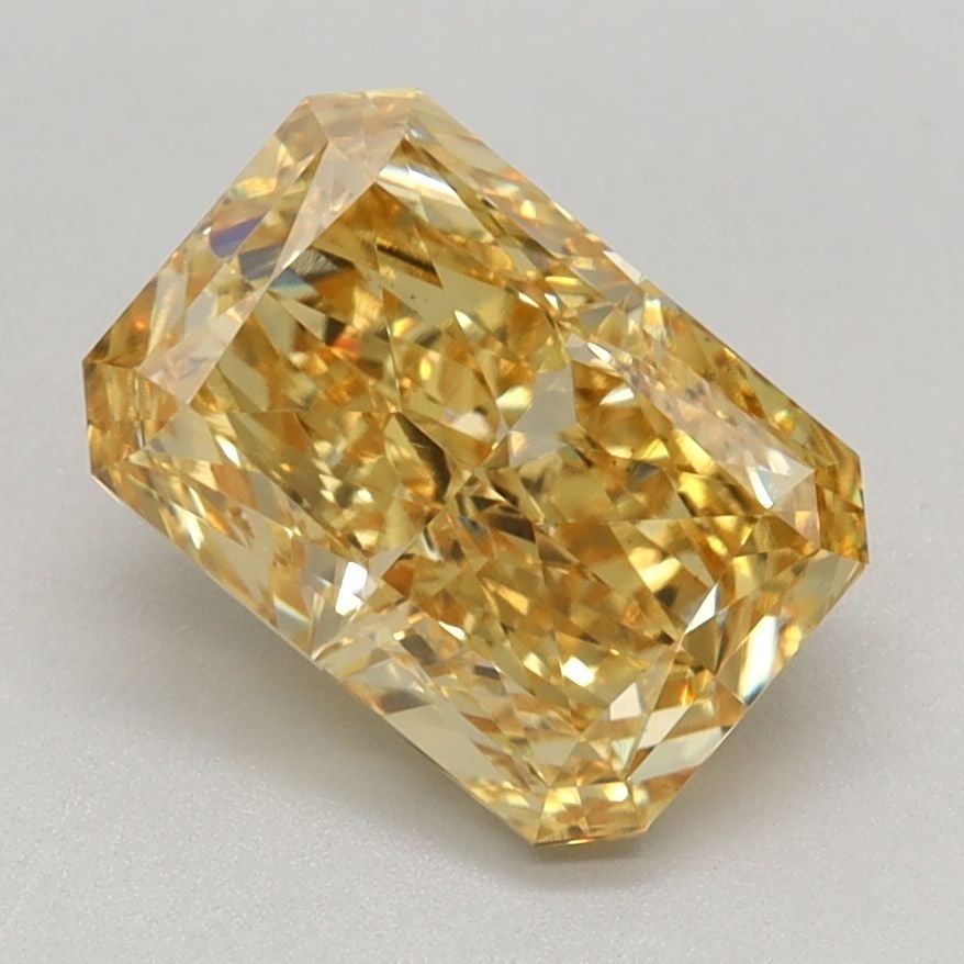 Loose Lab Diamond IGI Radiant 1.62ct Fancy Vivid Yellow VS1: Loose Lab Diamond IGI Radiant 1.62ct Fancy Vivid Yellow VS1 Loose Lab Diamond IGI Radiant, 1.62ct, Fancy Vivid Yellow, VS1 clarity, with EX polish and symmetry. Measures 7.94L x 5.5W x 3.84H and certi