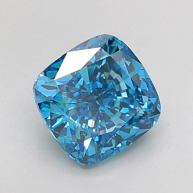 IGI Loose Lab Diamond Cushion Modified 2.02ct Fancy Vivid Blue VS1: IGI Loose Lab Diamond Cushion Modified 2.02ct Fancy Vivid Blue VS1 IGI certified loose lab-grown diamond weighing 2.02ct with a cushion modified cut, color Fancy Vivid Blue, clarity VS1. Measurements