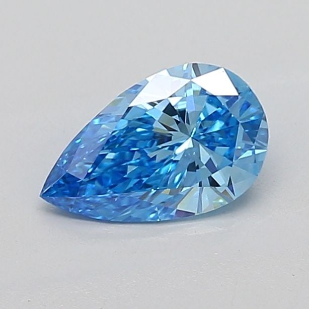 Loose Lab Diamond IGI Pear 1.05ct Fancy Vivid Blue VS2: Loose Lab Diamond IGI Pear 1.05ct Fancy Vivid Blue VS2 Loose Lab Diamond IGI Pear, weighing 1.05ct, with color Fancy Vivid Blue and clarity VS2, certified by IGI. Measurements are 9.26L x 5.7W x 3.45H