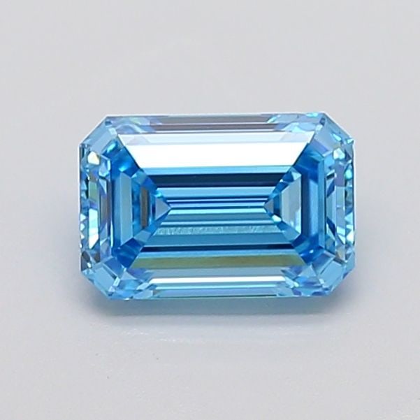 IGI Emerald 1.82ct Fancy Vivid Blue VVS2 Loose Lab Diamond: IGI Emerald 1.82ct Fancy Vivid Blue VVS2 Loose Lab Diamond IGI Emerald Loose Lab Diamond, 1.82ct, Fancy Vivid Blue, Clarity VVS2, featuring EX Polish and Symmetry, certified by IGI with dimensions of