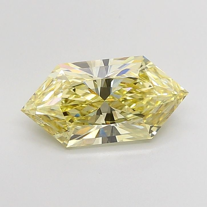 Loose Lab Diamond IGI Hexagonal 3.04ct Fancy Intense Yellow VS1: Loose Lab Diamond IGI Hexagonal 3.04ct Fancy Intense Yellow VS1 Loose Lab Diamond IGI Hexagonal, 3.04ct, Fancy Intense Yellow, Clarity VS1, with EX Polish and Symmetry, IGI certified, measuring 14.14L