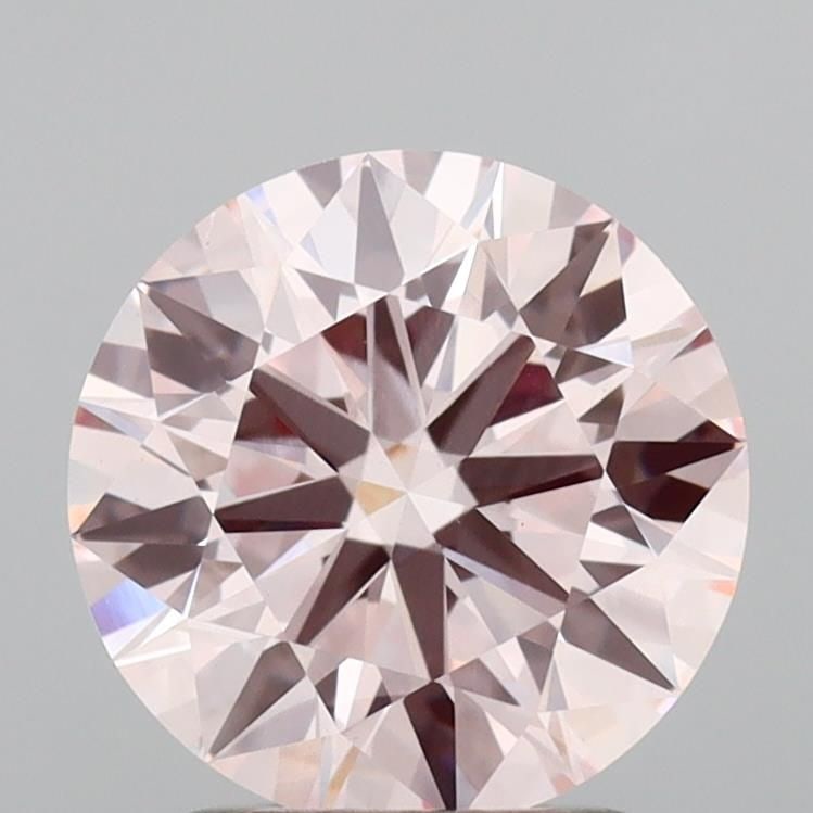 Loose Lab Diamond IGI Round 1.91ct Fancy Light Pink VVS2 - Ideal: Loose Lab Diamond IGI Round 1.91ct Fancy Light Pink VVS2 - Ideal Loose Lab Diamond IGI Round 1.91ct Fancy Light Pink VVS2 with ideal cut, certified by IGI; measures 8.01L x 8.06W x 4.82H. Item Specifi