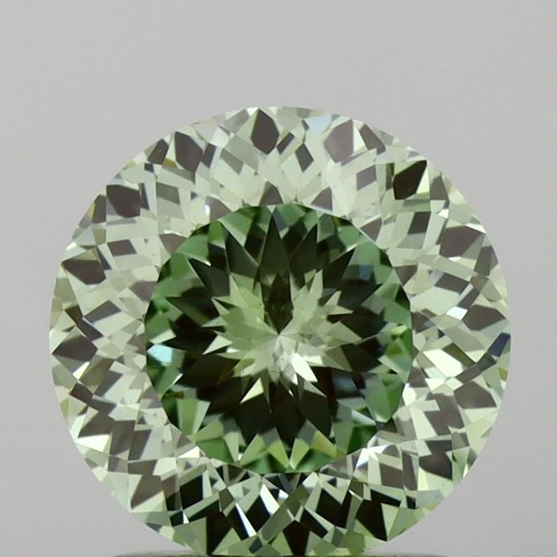 Loose Lab Diamond IGI Round 1.52ct Fancy Intense Green VVS2: Loose Lab Diamond IGI Round 1.52ct Fancy Intense Green VVS2 Loose Lab Diamond IGI Round, 1.52ct, Fancy Intense Green, VVS2 clarity, with EX polish and symmetry. Measurements are 7.32L X 7.34W X 4.31H;