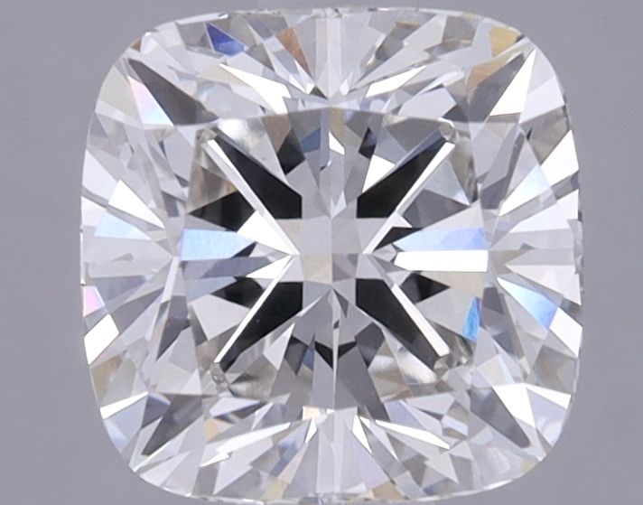 Loose Lab Diamond IGI Cushion Brilliant 1.61ct F VVS2: Loose Lab Diamond IGI Cushion Brilliant 1.61ct F VVS2 Loose Lab Diamond IGI Cushion Brilliant, 1.61ct, F color, VVS2 clarity, with EX polish and symmetry. Its dimensions are 6.8L X 6.73W X 4.59H; cert