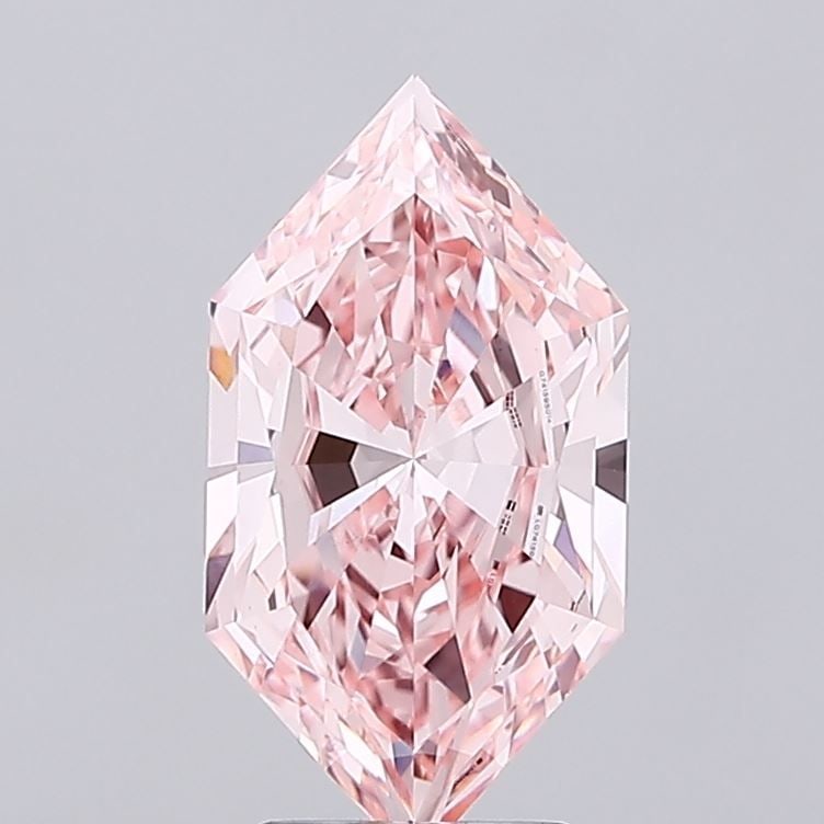 Loose Lab Diamond IGI Hexagonal 3.05ct Fancy Vivid Pink VVS2: Loose Lab Diamond IGI Hexagonal 3.05ct Fancy Vivid Pink VVS2 Loose lab-grown diamond weighing 3.05ct, hexagonal cut, with a fancy vivid pink color and VVS2 clarity; certified by IGI. Item Specifics: S