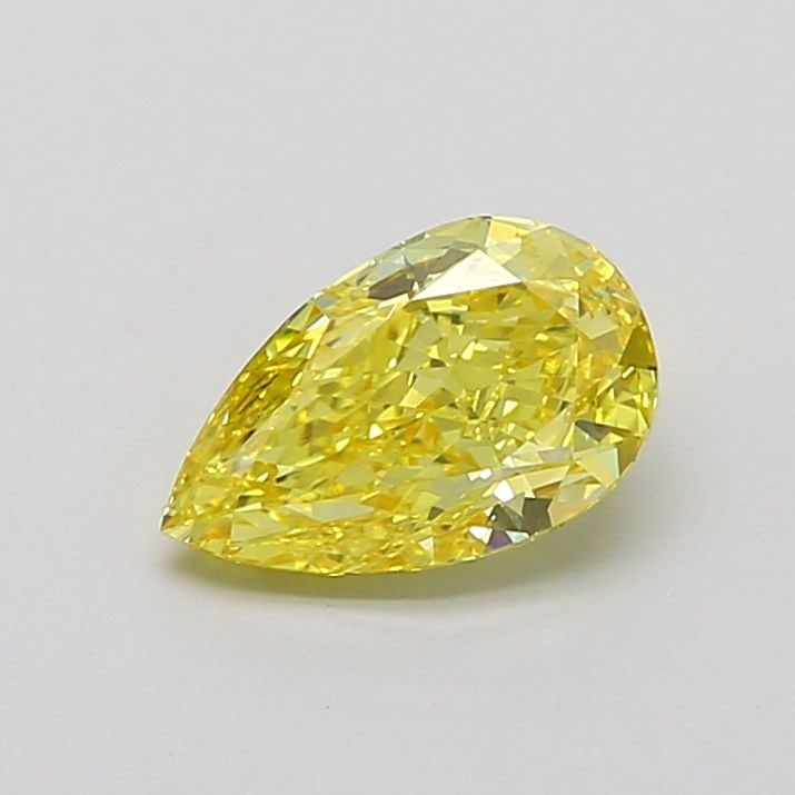 Loose Lab Diamond IGI Pear 1.32ct Fancy Vivid Yellow VVS2: Loose Lab Diamond IGI Pear 1.32ct Fancy Vivid Yellow VVS2 Loose Lab Diamond IGI Pear, 1.32ct, Fancy Vivid Yellow, VVS2 clarity, excellent polish and symmetry, with measurements of 9.09L x 5.6W x 3.7H,