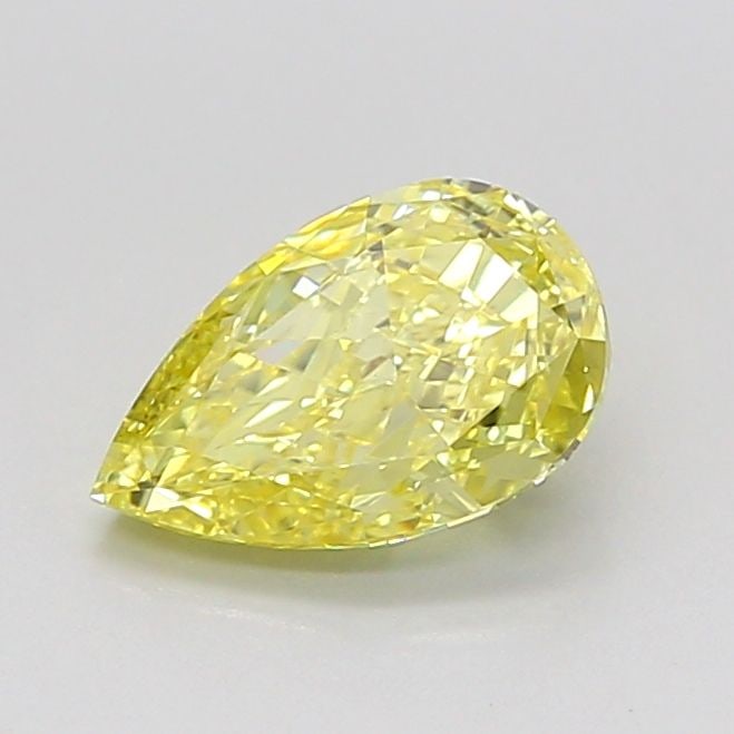 Loose Lab Diamond IGI Pear 1.07ct Fancy Intense Yellow VVS2: Loose Lab Diamond IGI Pear 1.07ct Fancy Intense Yellow VVS2 Loose Lab Diamond IGI Pear, 1.07ct, Fancy Intense Yellow, VVS2 clarity, excellent polish and symmetry, with measurements of 8.31L x 5.09W x