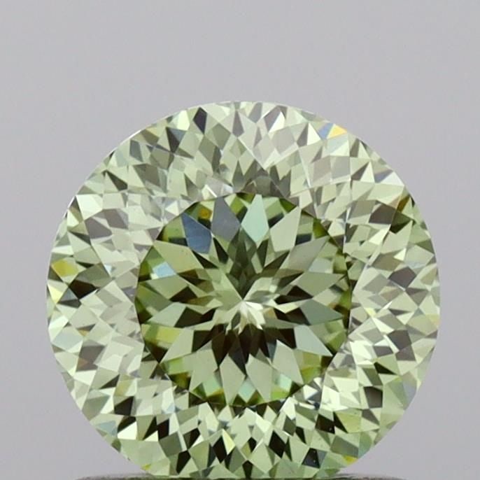 Loose Lab Diamond IGI Round 1.0ct Fancy Green VVS2: Loose Lab Diamond IGI Round 1.0ct Fancy Green VVS2 Loose Lab Diamond IGI Round, 1.0ct Fancy Green VVS2, featuring excellent polish and symmetry, measures 6.17L X 6.17W X 3.96H, certified by IGI. Item