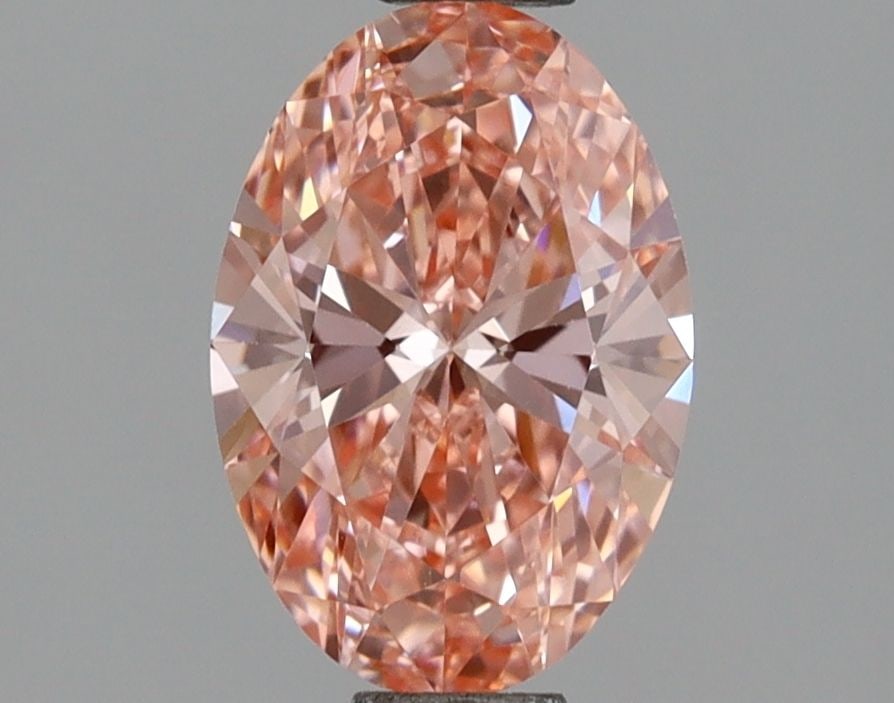 Loose Lab Diamond IGI Oval 1.07ct Fancy Vivid Pink VVS2: Loose Lab Diamond IGI Oval 1.07ct Fancy Vivid Pink VVS2 Loose Lab Diamond IGI Certified, 1.07ct Fancy Vivid Pink, VVS2 clarity, measurements 8.4L x 5.82W x 3.47H, excellent polish and very good symmet