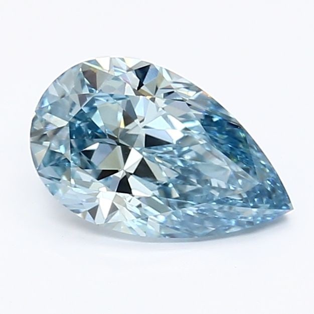 Loose Lab Diamond IGI Pear 1.05ct Fancy Vivid Blue VS1: Loose Lab Diamond IGI Pear 1.05ct Fancy Vivid Blue VS1 Loose lab diamond weighing 1.05 carats, with a Fancy Vivid Blue color grade and VS1 clarity, featuring good polish and good symmetry; certified b