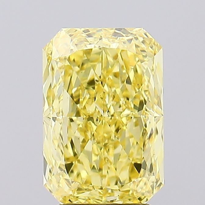 Loose Lab Diamond IGI Radiant 3.49ct Fancy Vivid Yellow VS1: Loose Lab Diamond IGI Radiant 3.49ct Fancy Vivid Yellow VS1 Loose Lab Diamond IGI Radiant weighing 3.49ct, fancy vivid yellow color, clarity VS1, with excellent polish and symmetry. Certified by IGI,