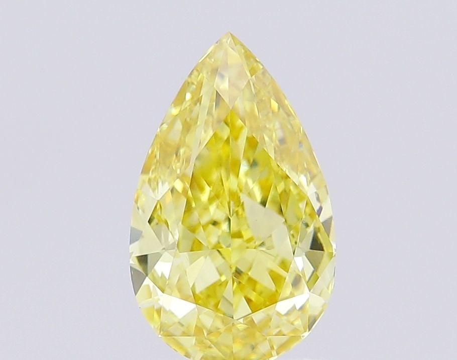 Loose Lab Diamond IGI Pear 1.93ct Fancy Intense Yellow VS2: Loose Lab Diamond IGI Pear 1.93ct Fancy Intense Yellow VS2 A pear-shaped loose lab diamond weighing 1.93ct, certified by IGI, featuring a fancy intense yellow color and VS2 clarity, with excellent pol