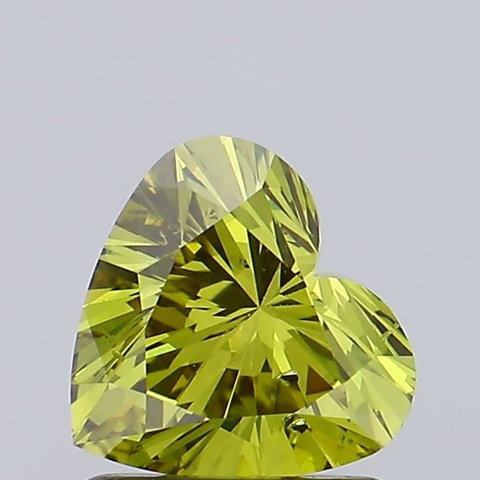 Loose Lab Diamond IGI Heart 1.0ct Fancy Deep Yellow SI1: Loose Lab Diamond IGI Heart 1.0ct Fancy Deep Yellow SI1 A loose lab diamond in a heart shape, weighing 1.0ct, certified by IGI, with a fancy deep yellow color and SI1 clarity, featuring very good poli