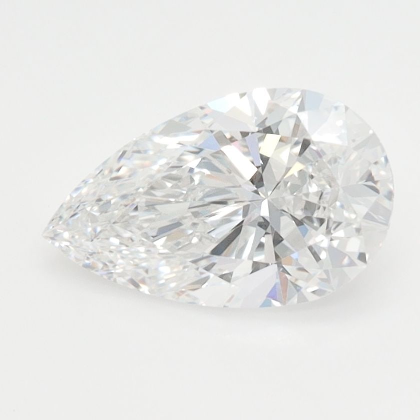 Loose Lab Diamond IGI Pear 1.3ct E VVS1: Loose Lab Diamond IGI Pear 1.3ct E VVS1 Loose Lab Diamond IGI Pear 1.3ct E VVS1, featuring EX polish and symmetry, measures 9.86L x 5.96W x 3.76H. Item Specifics: Source: This Is A Real Diamond Grown