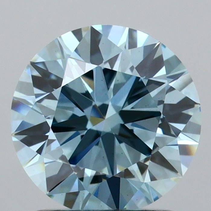 Ideal Loose Lab Diamond IGI Round 1.55ct Fancy Vivid Blue VS2: Ideal Loose Lab Diamond IGI Round 1.55ct Fancy Vivid Blue VS2 Ideal Loose Lab Diamond IGI Round, 1.55ct, Fancy Vivid Blue, clarity VS2, featuring excellent polish and symmetry, certified by IGI. Item