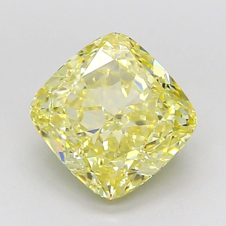 Loose Lab Diamond IGI Cushion Modified 2.5ct Fancy Yellow VS1: Loose Lab Diamond IGI Cushion Modified 2.5ct Fancy Yellow VS1 Loose Lab Diamond IGI Cushion Modified, 2.5ct, Fancy Yellow, clarity VS1, with excellent polish and symmetry, certified by IGI. Item Speci