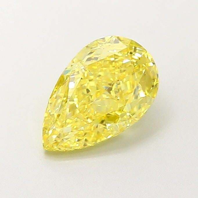 Loose Lab Diamond IGI Pear 2.2ct Fancy Intense Yellow VVS2: Loose Lab Diamond IGI Pear 2.2ct Fancy Intense Yellow VVS2 Loose Lab Diamond IGI Pear, 2.2ct, Fancy Intense Yellow, VVS2 clarity, featuring excellent polish and symmetry. Certified by IGI, measuring 1