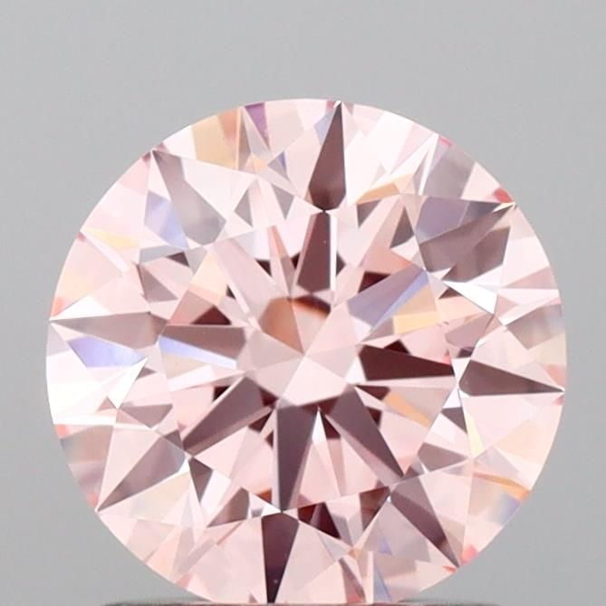 Loose Lab Diamond IGI Round 1.24ct Fancy Intense Pink VS1 - Ideal: Loose Lab Diamond IGI Round 1.24ct Fancy Intense Pink VS1 - Ideal Loose lab-grown diamond, 1.24ct, Fancy Intense Pink color, VS1 clarity, IGI certified, with ideal cut, excellent polish, and symmetry,