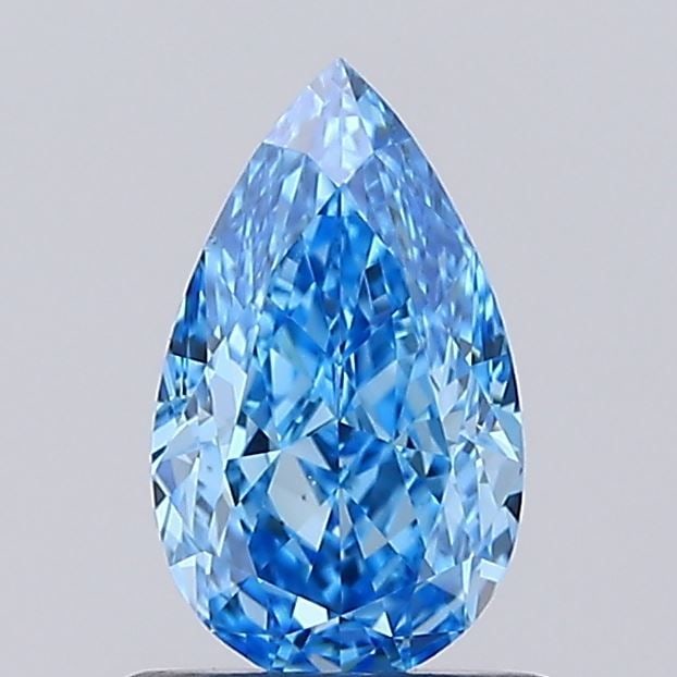 Loose Lab Diamond IGI Pear 1.02ct Fancy Vivid Blue VS1: Loose Lab Diamond IGI Pear 1.02ct Fancy Vivid Blue VS1 Loose Lab Diamond IGI Pear, 1.02ct, Fancy Vivid Blue, VS1 clarity, with Excellent polish and symmetry, measures 8.5L x 5.06W x 3.36H, certified b