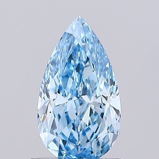 Loose Lab Diamond 1.01ct IGI Pear Fancy Vivid Blue VS2: Loose Lab Diamond 1.01ct IGI Pear Fancy Vivid Blue VS2 Loose Lab Diamond IGI Pear 1.01ct in Fancy Vivid Blue color, VS2 clarity, featuring Excellent polish and symmetry. Measurements are 8.59L x 4.86W