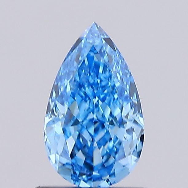 Loose Lab Diamond IGI Pear 1.25ct Fancy Vivid Blue VS1: Loose Lab Diamond IGI Pear 1.25ct Fancy Vivid Blue VS1 Loose lab diamond weighing 1.25ct with a pear cut, color Fancy Vivid Blue, clarity VS1; certified by IGI, measurements are 8.76L x 5.25W x 3.75H.